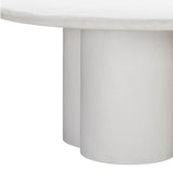 Elika Faux Plaster Indoor / Outdoor 59" Round Dining Table by TOV Furniture at Eve Furniture