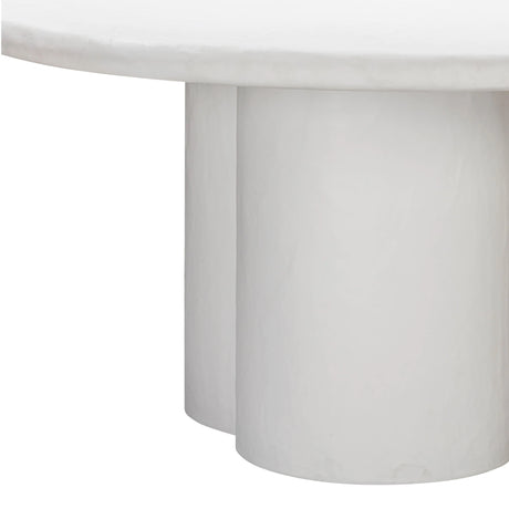 Elika Faux Plaster Indoor / Outdoor 59" Round Dining Table by TOV Furniture at Eve Furniture