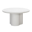 Elika Faux Plaster Indoor / Outdoor 59" Round Dining Table by TOV Furniture at Eve Furniture