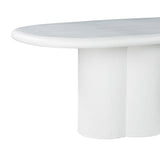 Elika Faux Plaster Indoor / Outdoor 80" Oval Dining Table by TOV Furniture at Eve Furniture