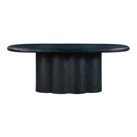 Elika Faux Plaster Indoor / Outdoor 80" Oval Dining Table by TOV Furniture at Eve Furniture