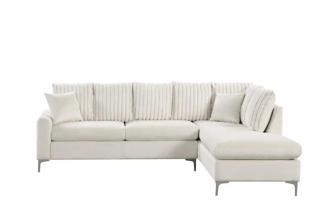 Elina Beige Right Arm Facing (RAF) Sectional [Special Price] by New Era Innovations at Eve Furniture