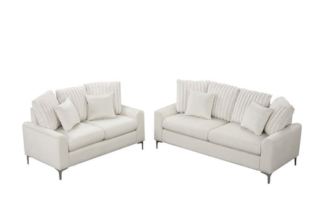 Elina Beige Sofa & Loveseat by New Era Innovations at Eve Furniture