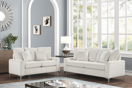 Elina Beige Sofa & Loveseat by New Era Innovations at Eve Furniture
