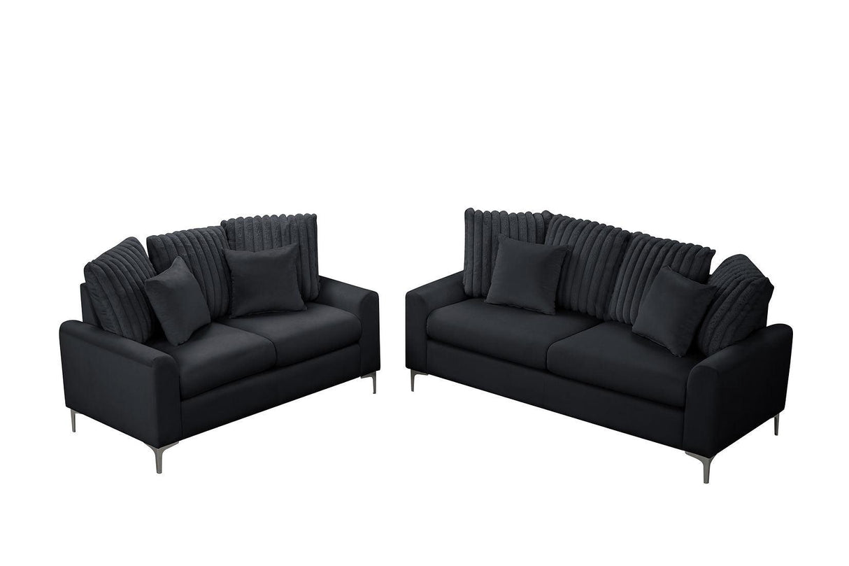Elina Black Sofa & Loveseat by New Era Innovations at Eve Furniture