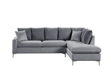 Elina Grey Right Arm Facing (RAF) Sectional by New Era Innovations at Eve Furniture