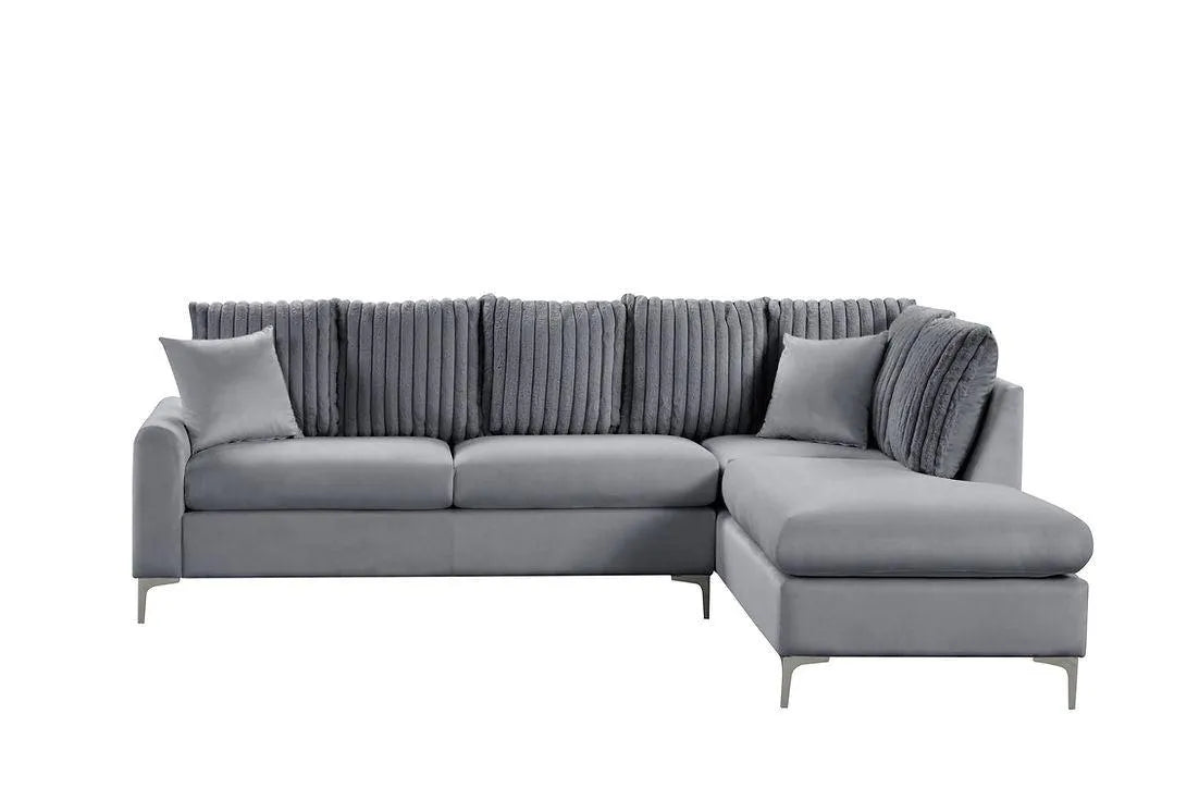 Elina Grey Right Arm Facing (RAF) Sectional [Special Price] by New Era Innovations at Eve Furniture