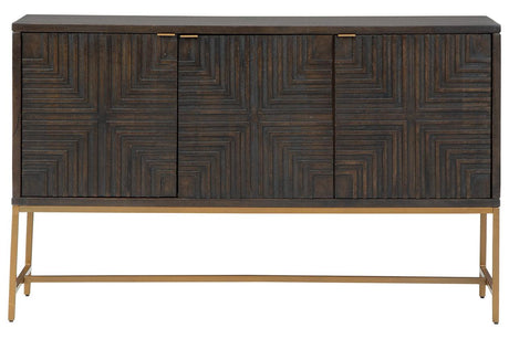 Elinmore Brown/Gold Finish Accent Cabinet by Ashley at Eve Furniture