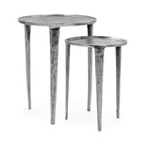 Elinor Antique Nickel Nesting Accent Tables (Set of 2) by Classic Home at Eve Furniture