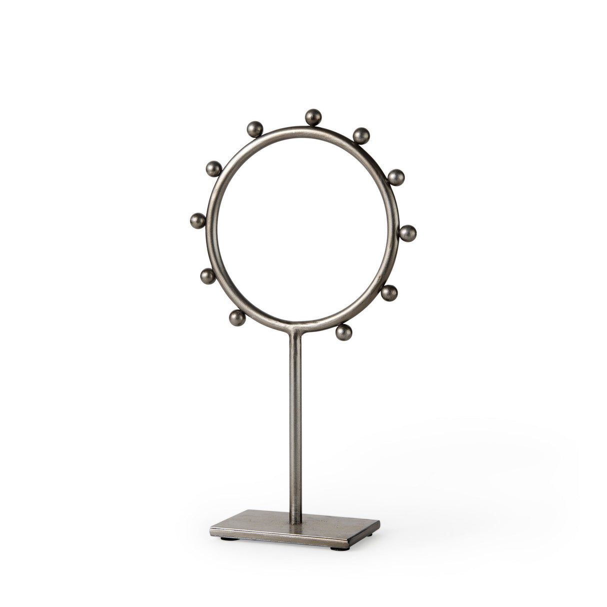 Elio 7.5L x 3.0W x 13.2H Small Studded hoop object by Mercana at Eve Furniture