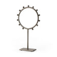 Elio 8.3L x 3.0W x 15.0H Large Studded Hoop Object by Mercana at Eve Furniture