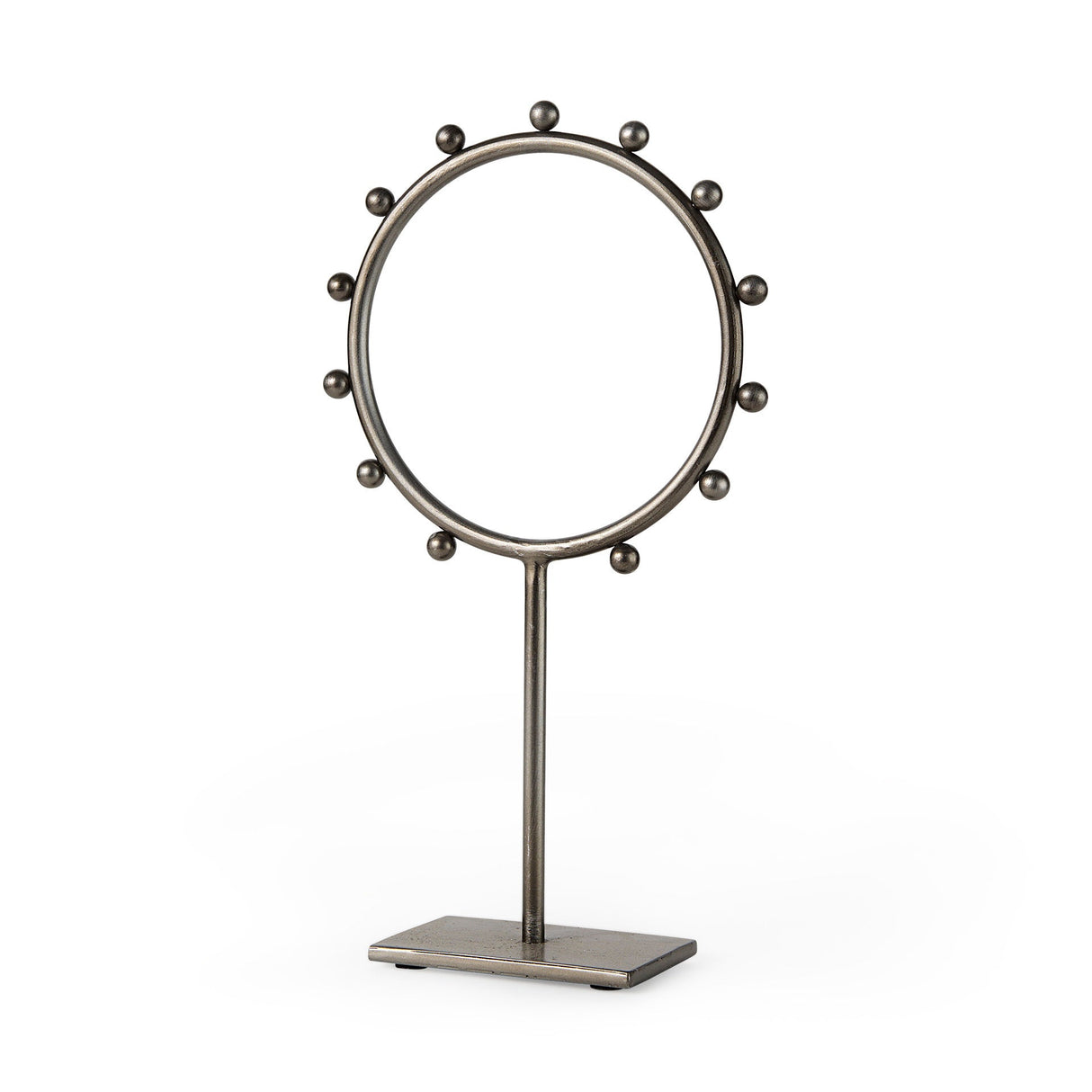 Elio 8.3L x 3.0W x 15.0H Large Studded Hoop Object by Mercana at Eve Furniture