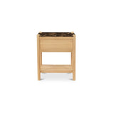 Elio Dark Emperador Marble/Natural Nightstand by MOES at Eve Furniture