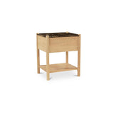 Elio Dark Emperador Marble/Natural Nightstand