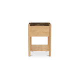 Elio Dark Emperador Marble/Natural Nightstand by Moe's Home at Eve Furniture