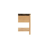 Elio Dark Emperador Marble/Natural Nightstand by Moe's Home at Eve Furniture