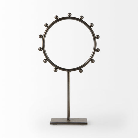 Elio Large Studded Hoop Object by Mercana at Eve Furniture