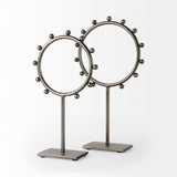 Elio Large Studded Hoop Object by Mercana at Eve Furniture