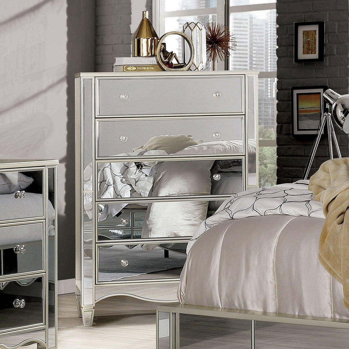 Eliora Silver Chest by Furniture of America at Eve Furniture