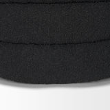 Elise Black Boucle Upholstered Storage Ottoman by Mercana at Eve Furniture