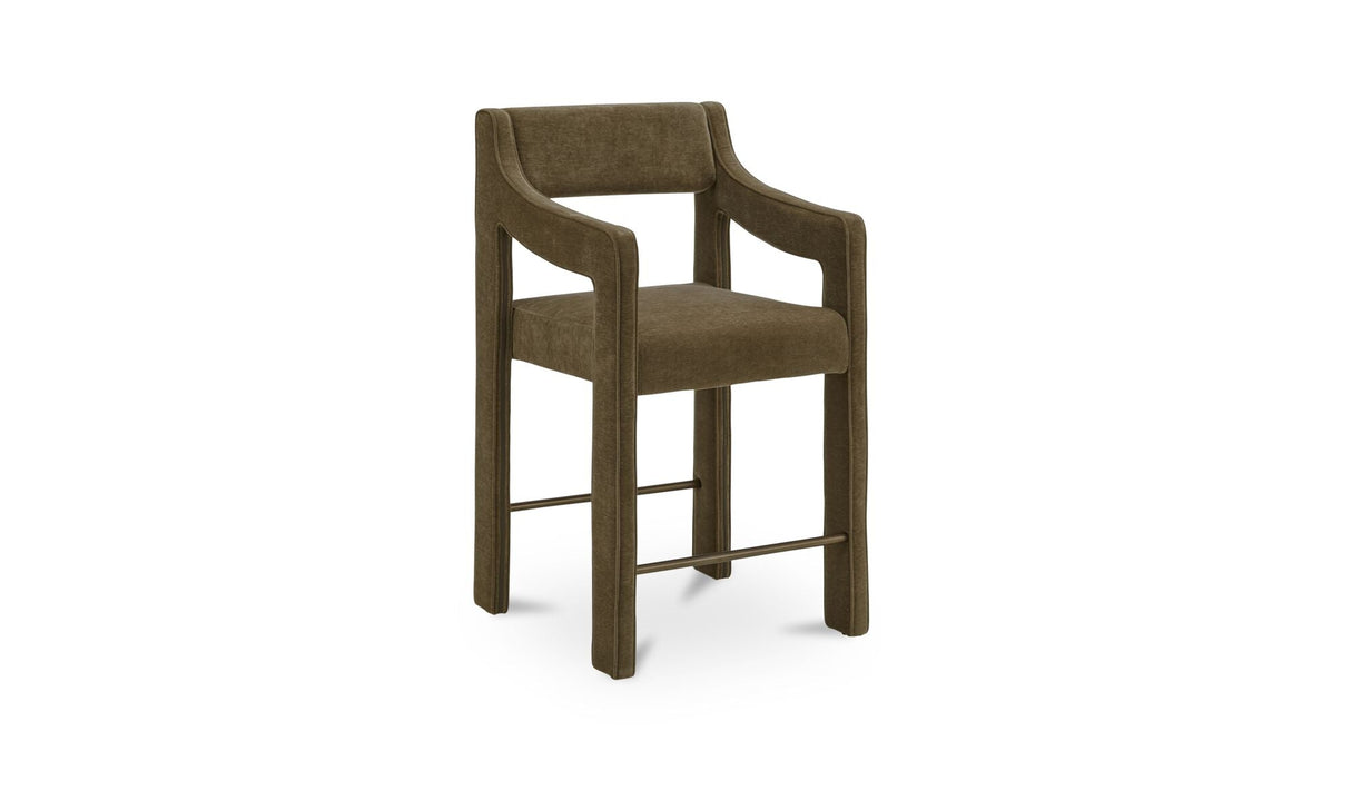 Elise Counter Stool Cedar Green by Moe's Home at Eve Furniture
