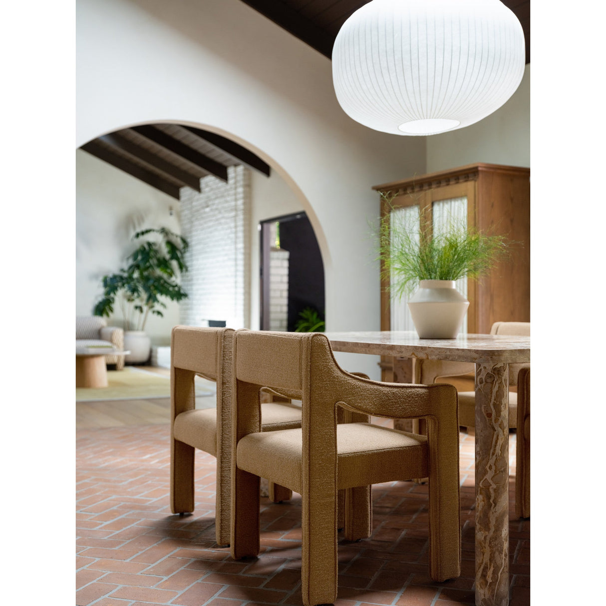Elise Ochre Dining Chair by Moe's Home at Eve Furniture