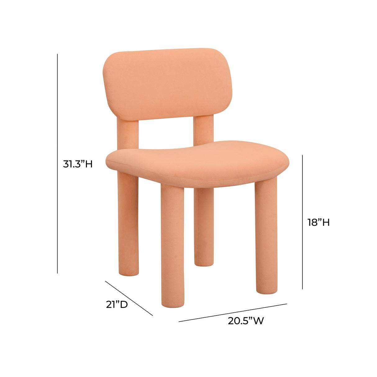 Elise Performance Velvet Dining Chair by TOV Furniture at Eve Furniture