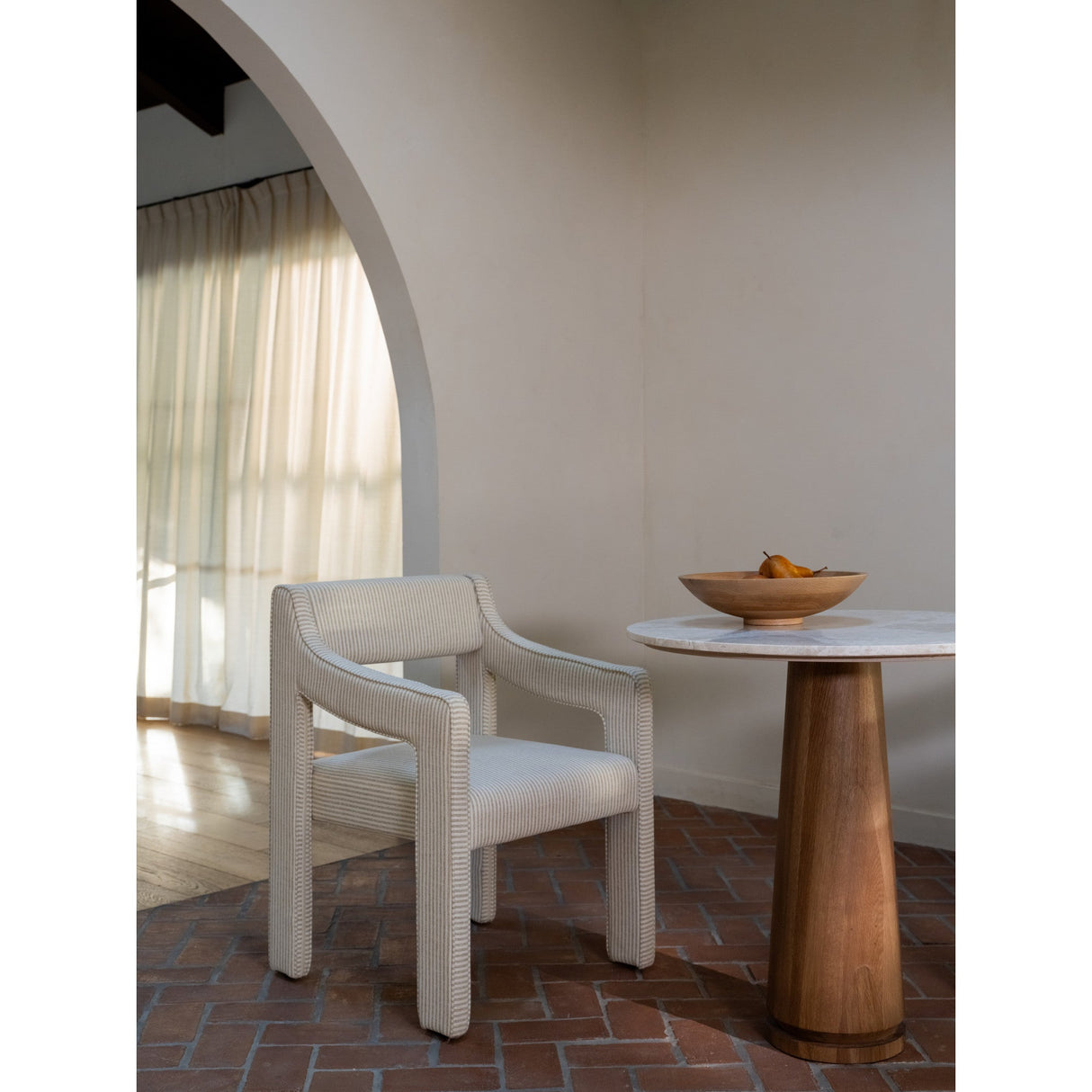Elise Stripe Dining Chair by Moe's Home at Eve Furniture