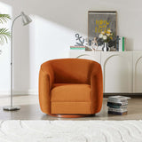 Elise Swivel Chair Burnt Orange Velvet