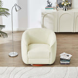 Elise Swivel Chair Cream Boucle