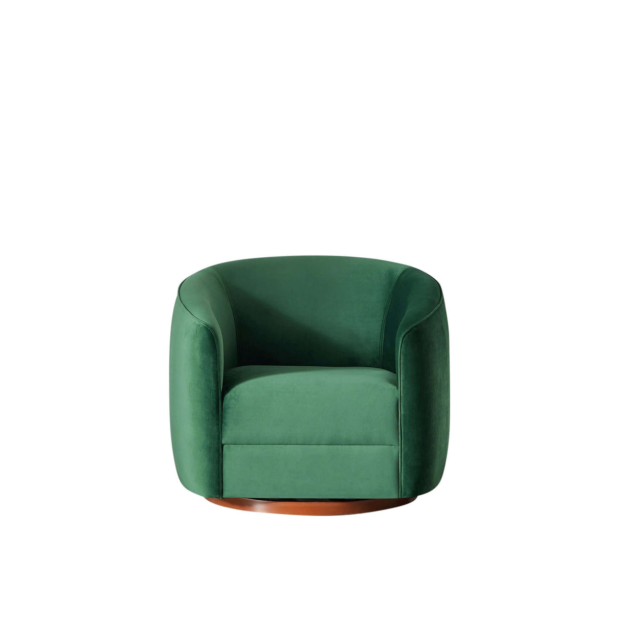 Elise Dark Green Velvet Swivel Chair