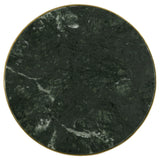 Eliska Green/Antique Gold Round Accent Table with Marble Top by Coaster at Eve Furniture