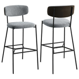 Elison Grey Pub Height Bar Stool (Set of 2) by Coaster at Eve Furniture