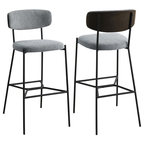 Elison Grey Pub Height Bar Stool (Set of 2) by Coaster at Eve Furniture