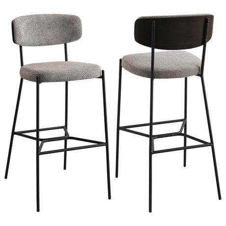 Elison Light Brown Pub Height Bar Stool (Set of 2) by Coaster at Eve Furniture
