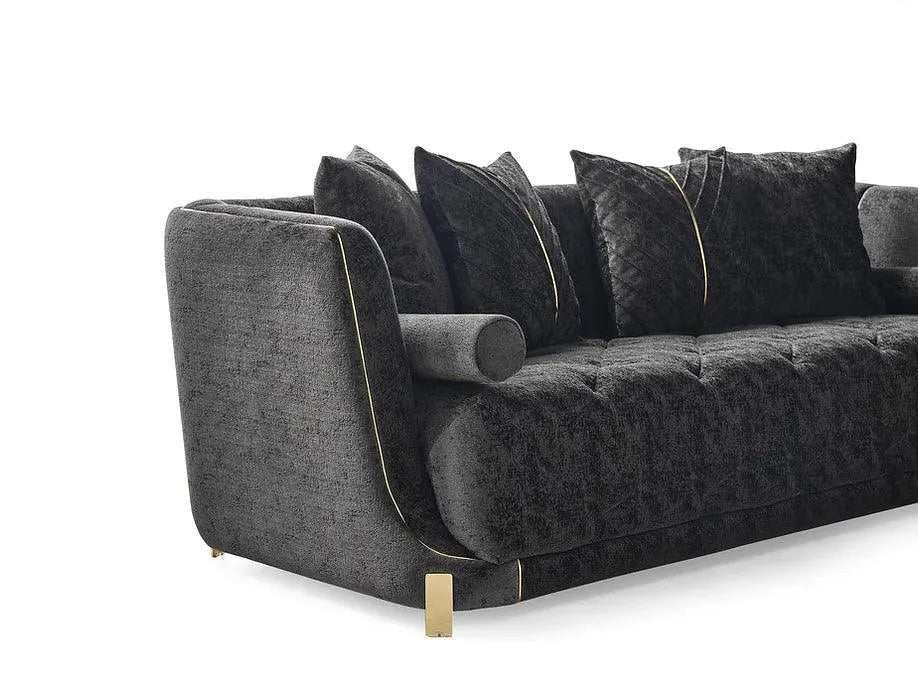 Elit Charcoal Living Room Set by New Era Innovations at Eve Furniture