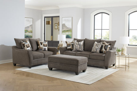 Elite Brown Oversized Sofa & Loveseat by Happy Homes at Eve Furniture