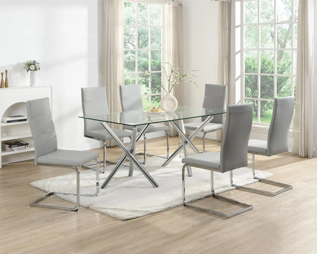 Elite Gray 7-Piece Dining Room Set by Happy Homes at Eve Furniture