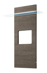 Elite Grey/Silver TV Cabinet & TV Wall Panel w/LED Light by ESF Furniture at Eve Furniture