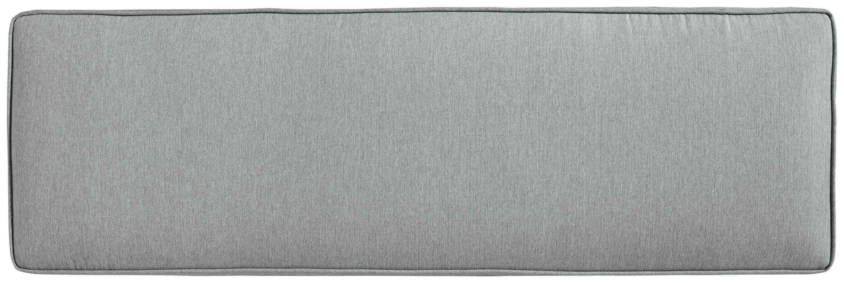 Elite Park Gray Outdoor Bench with Cushion by Ashley at Eve Furniture