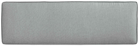 Elite Park Gray Outdoor Bench with Cushion by Ashley at Eve Furniture