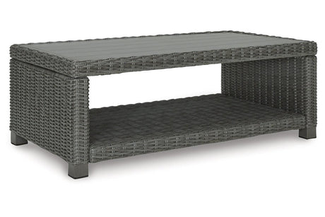 Elite Park Gray Outdoor Coffee Table by Ashley at Eve Furniture