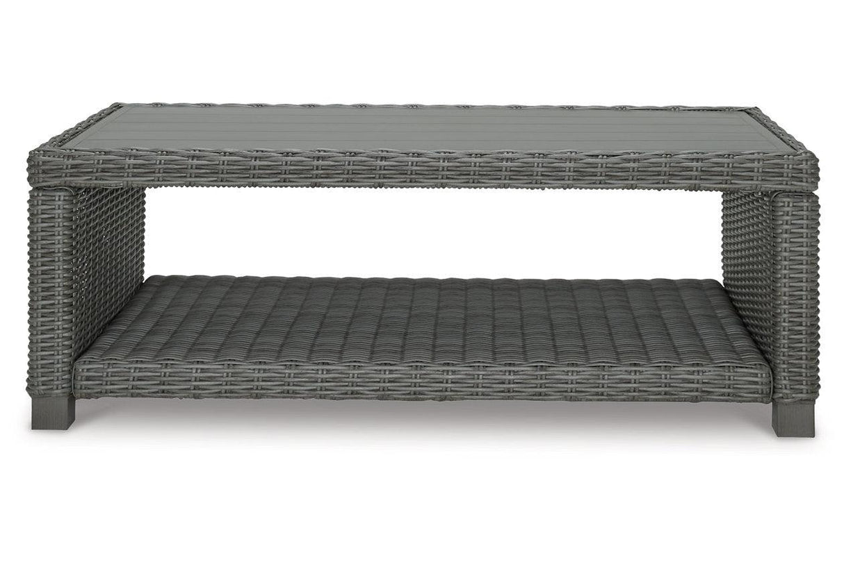 Elite Park Gray Outdoor Coffee Table by Ashley at Eve Furniture