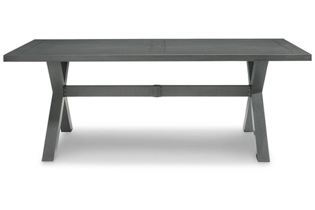 Elite Park Gray Outdoor Dining Table by Ashley at Eve Furniture