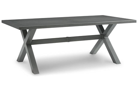 Elite Park Gray Outdoor Dining Table by Ashley at Eve Furniture