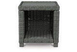 Elite Park Gray Outdoor End Table by Ashley at Eve Furniture