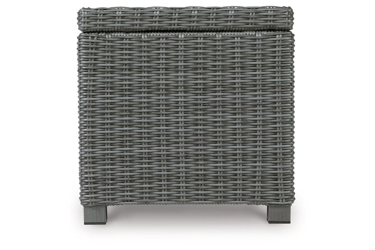 Elite Park Gray Outdoor End Table by Ashley at Eve Furniture