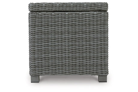 Elite Park Gray Outdoor End Table by Ashley at Eve Furniture