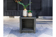 Elite Park Gray Outdoor End Table by Ashley at Eve Furniture