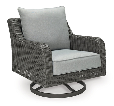 Elite Park Outdoor Sofa with 2 Lounge Chairs in Gray